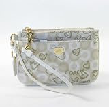 Coach Wavery Cc Heart Wristlet Purse Bag Handbag Style 43756