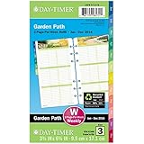 Day-Timer Two Page Per Week Refill 2016, 12 Months, Loose-Leaf, Portable Size, 3.75 x 6.75 Inches, Garden Path (13496)