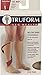 Truform 30-40 mmHg Compression Stockings for Men and Women, Knee High Length, Open Toe, Black, Medium