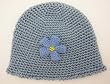 Handmade Lightweight Soothing Blue Acrylic Hat - Big Girls/teens/women (Crocheted By Hand)
