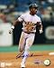 Rickey Henderson Oakland Athletics - Running - Autographed 8x10 Photograph