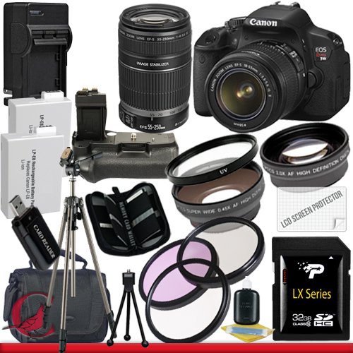 price Canon T4i 18-55mm/55-250mm Kit