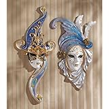 ON SALE! Carnivale of Venice Wall Sculptures: Principe del Ballo and Maiden del Ballo