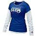 Womens Chicago Cubs Who`s My Team Double Layer Long Sleeve Tee