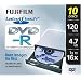 Fujifilm Media 25306000 DVD-R 4.7GB 120 Minutes 16X Labelflash Slim Case - 10 Pack