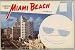 Greetings From Miami Beach Florida (1960's Souvenir Postcard Packet / Folder)