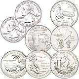 12 2009 P & D D.C. & U.S. Territories Quarter Set Uncirculated Coins All Territory Collection