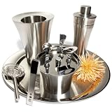 Pinzon 9-Piece Stainless-Steel Cocktail Bar Set by Amazon
