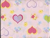 IMAGE OF Polkadot Hearts Flowers Microfiber Twin Sheet Set Divatex Kids Sheets