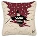 Chandler 4Corners Fresh Powder Skiier Winter Ski 18" Pillow - Hooked in New Zealand Wool.