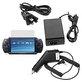 GTMax Home Travel Wall AC Charger Power Adapter + Car Charger + Clear LCD S ....