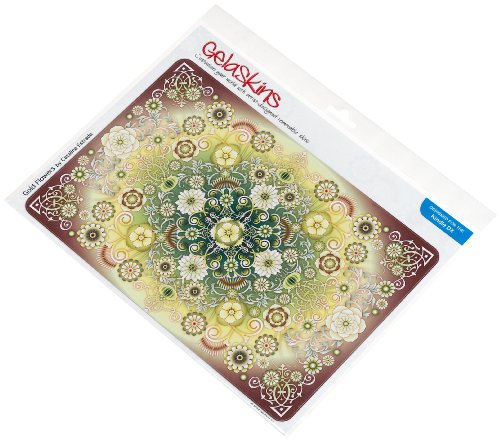 GelaSkins Protective Kindle DX Skin (Fits 9.7 Display, Latest and 2nd Generation Kindles), Gold Flowers
