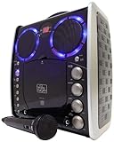 Singing Machine SML-383 Portable CDG Player Karaoke Machine, Black