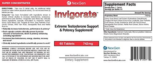 1 Bottle All Natural Herbal Supplement Supporting Testosterone Muscle Growth
