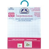 DMC DC27R-BLEU Impressions Aida Needlework Fabric, 14 by 18-Inch, Baby Blue Stripes, 14 Count