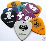 12 x SKULL MONSTER GUITAR PICKS plectrums MEDIUM gauge 0.71mm