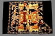 Silk Shawl Pakal in Black with Velvet