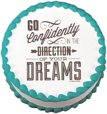 Go Confidently Cake Top Edible Image Sheet by Lucks