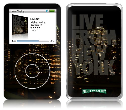 Music Skins iPod Classic用フィルム  Mighty Healthy – Live From NY  iPod classic  MSFSIPC00068