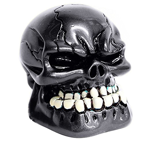 AUMO-mateÂ® Car Stalls Head Skull Head Gear Auto Shift Knob, Refires Knob Cool Wave Stick Head, Automobile Race Gear Head(Black)