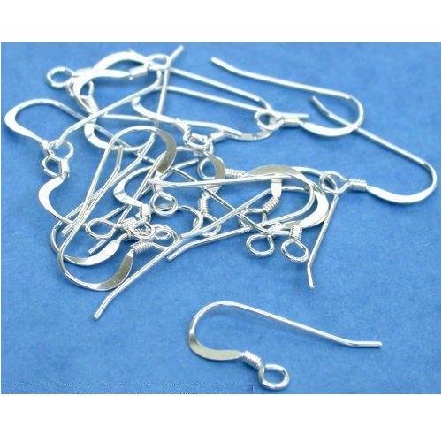 10 Sterling Silver French Earwire Hooks With 