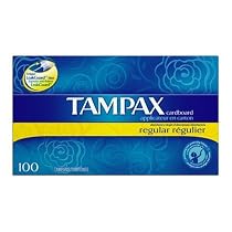 Tampax Regular Absorbency Tampons 100-Count Boxes (Pack of 2)