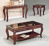 51TnViXL7VL. SL160  3pc Coffee Table & End Table Set Cherry Finish