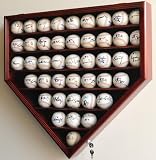 43 MLB Baseball Home Plate Shaped Display Case Cabinet w/ 98% UV protection