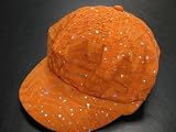 Sparkle Newsboy Cap - Orange