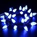 [Commercial Grade]Outdoor Blue Led Christmas Lights,13 Ft 25 C7 Bulb,Indoor Decorative Xmas Tree Lights,Wedding Party Garden Holiday Halloween Festive Mood Lighting to Bright Your Home Up-MAXINDA