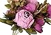 Duovlo Fake Flowers Vintage Artificial Peony Silk Flowers Wedding Home Decoration,Pack of 1 (Purple)