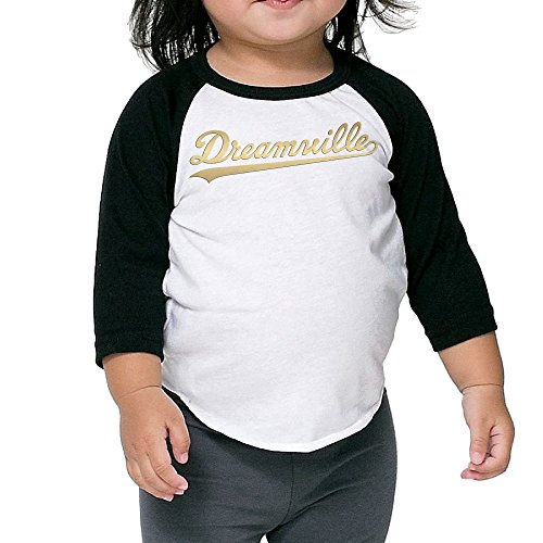 Boys GirlsJ. Cole Dreamville Records 3/4-Sleeve Baseball T-shirt