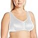 Leading Lady Marlene Front-Closure Wireless Leisure Bra - Comfortable Plus Size Bras For Women (White)