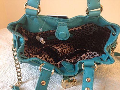 Juicy Couture Signature Leather Daydreamer Yhru3657 Shoulder Bag,one Size (Turquoise)