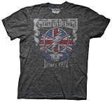 Grateful Dead Europe 1972 Concert Men's Charcoal Tee L