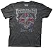 Grateful Dead Europe 1972 Concert Men's Charcoal Tee L
