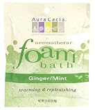 Aromatherapy Foam Bath Ginger Mint - 2.5 oz., (Aura Cacia) ( Value Multi-pack of EIGHT(8) x 6 )