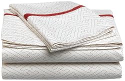 Natori Clubhouse 300-Thread Count Queen Fitted Sheet