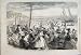 1859 BEACH BRIGHTON DOG BOATS FAMILIES OLD PRINT