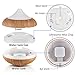 160ml Aroma Essential Oil Diffuser Wood Grain Ultrasonic Cool Mist Humidifier with 7 Color Changing LED Lights Adjustable Mist Mode, Waterless Auto Shut-Off for Spa Home Office(AD-402)