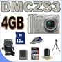 Panasonic Lumix DMC-ZS3 10MP Digital Camera w/12x Wide Angle MEGA Optical IS Zoom (Silver) BigVALUEInc Accessory Saver 4GB Bundle
