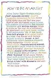 How To Be An Artist Art Print Poster By Sark, 14.75  x 22.5 