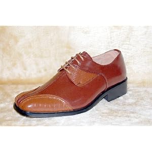 Buy AD SALE! WHAT? Genuine LEATHER Line Upper Multi-Color Brown Textured Mens Fashion Dress Shoe... by GIORGIO BACCINI AMERICAN SHOE FACTORY