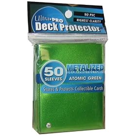 Ultra Pro Deck Protector - Standard Metalized - Gold - Gaming Sleeve - Includes 50 Pack of Standard Size Deck Protector Sleeves