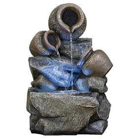 Easy Fountain Rock Jugs Trio Includes Light