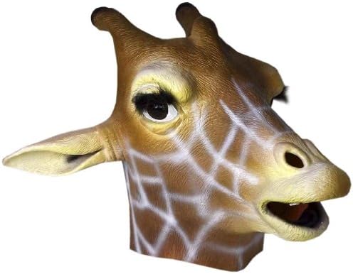Deluxe Latex Animal Mask - Giraffe