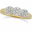 14K Yellow Gold Diamond Anniversary Ring - 0.50 Ct.