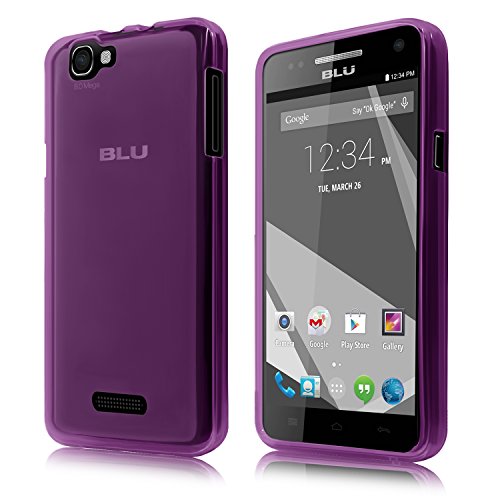 Cbus Wireless Matte Finish TPU Flex-Gel Silicone Case / Skin / Cover for BLU Studio 5.0 C HD / 5.0C HD - Semi Transparent Purple