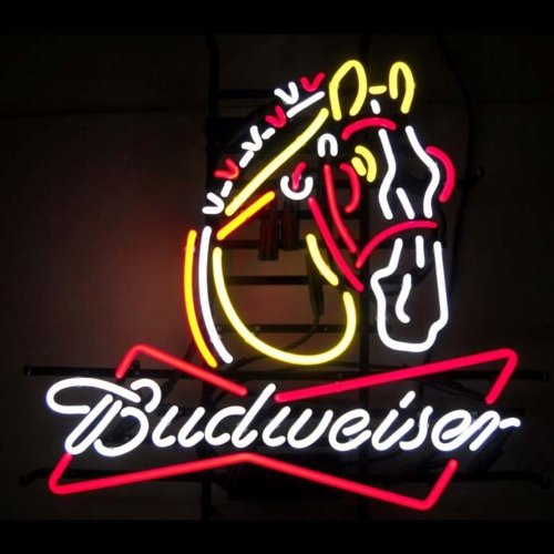 Neon Signs: Budweiser Clydesdale Neon Sign On Sale