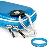Light Blue Candy Slim Edition Compact Digital Camera Carrying Case with Dua ....